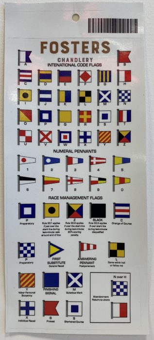 FOSTERS International Flag Code Sticker Labels