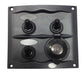 SWITCH PANEL 3 WAY WITH SOCKET BEP 9-3WPS