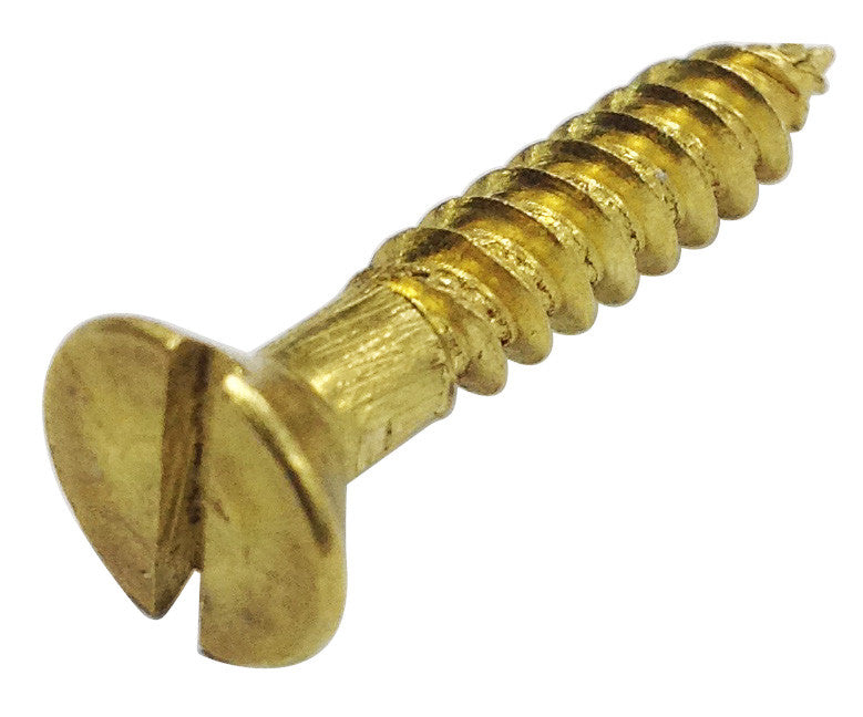 WOODSCREWS BRASS COUNTER SUNK SLOTTED