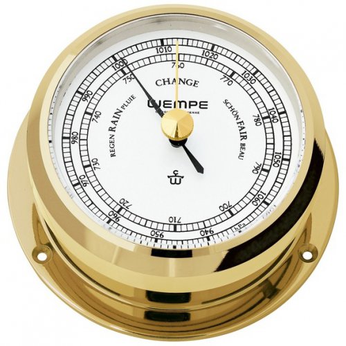 WEMPE Barometer Brass 95mm Ø (PIRATE II Series)